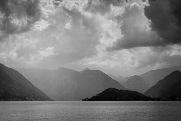 Rain over Lake Como presented in a 6:4 aspect ratio